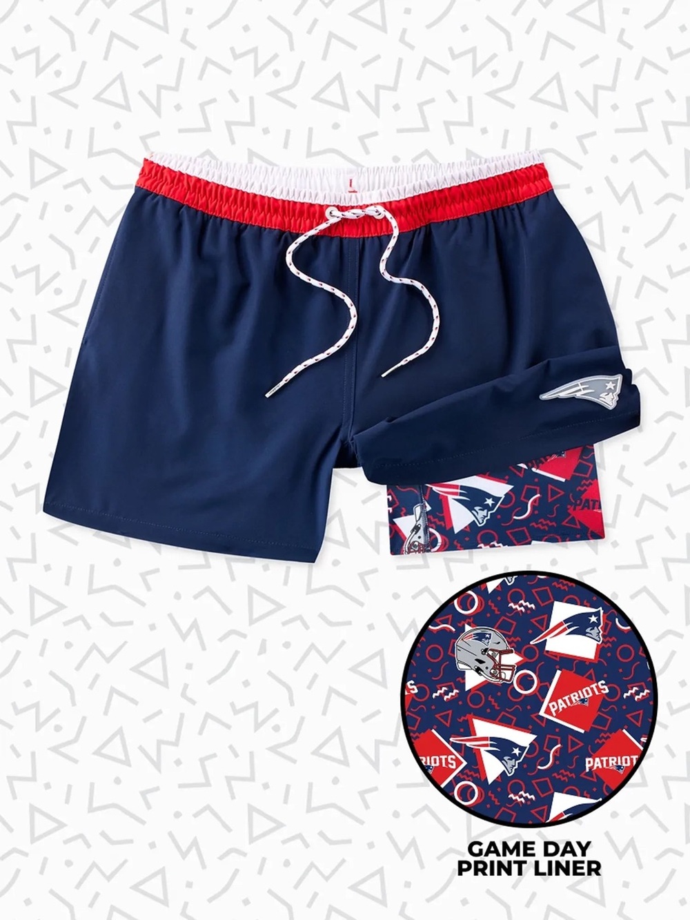 Chubbies The Secret Patriots Shorts 2bin 1 Liners  5.5 Size XL
